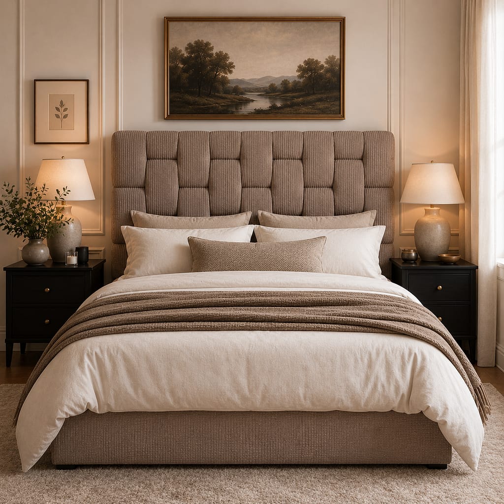Monaco woven brown headboard
