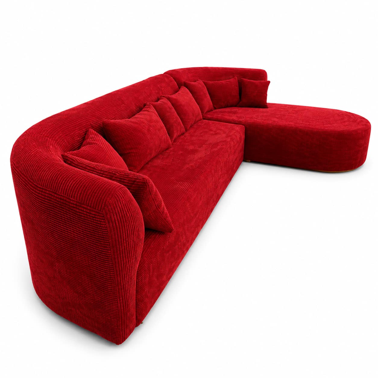 Red 3-Seater Couch - Image 3