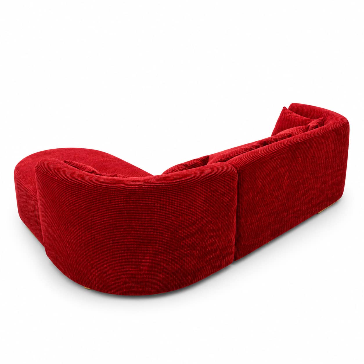 Red 3-Seater Couch - Image 4