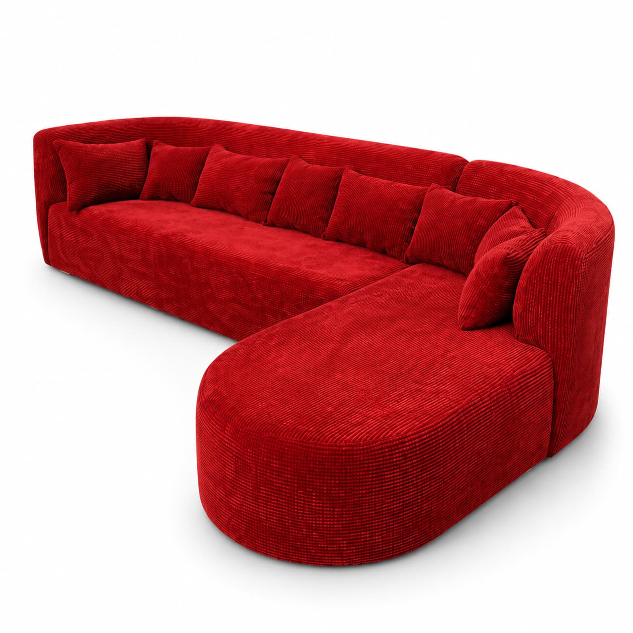 Red 3-Seater Couch - Image 5