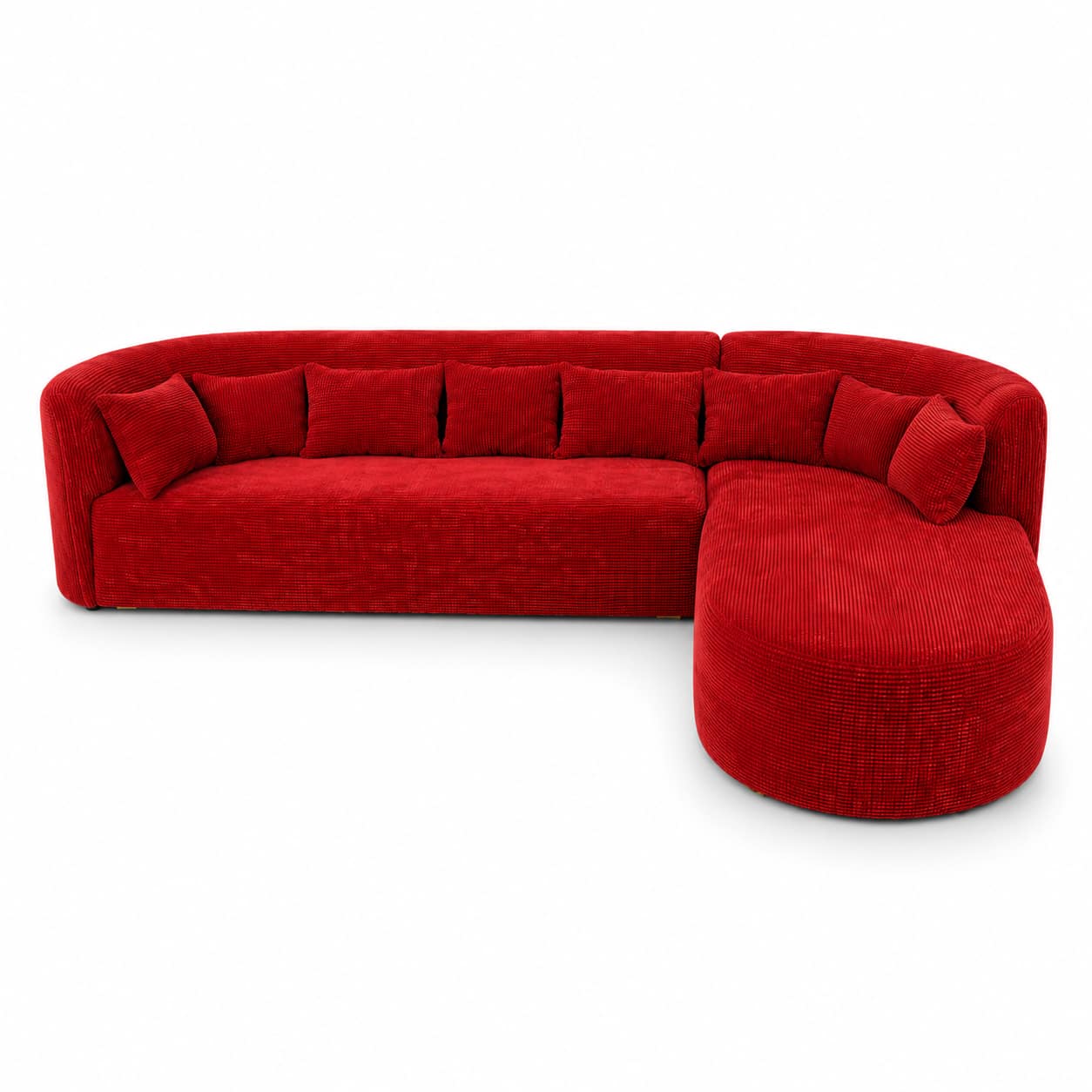 Red 3-Seater Couch - Image 6